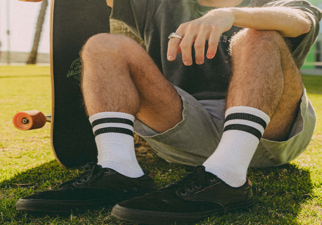 Crew and striped socks: From sportswear to daily wear