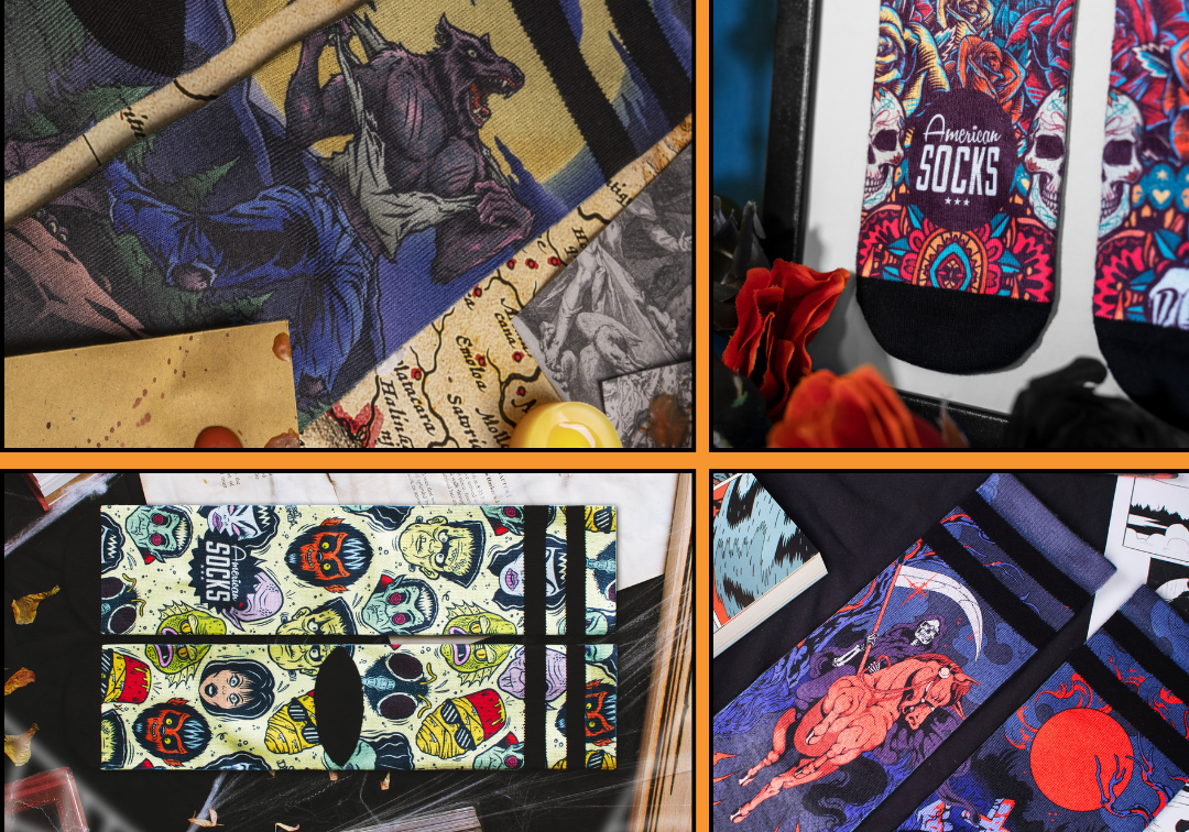 Spooky scary socks for Halloween 2025!