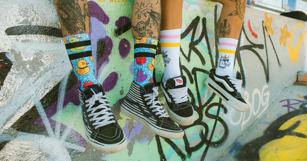 american socks original designs done by artists tattoo legs and cool socks