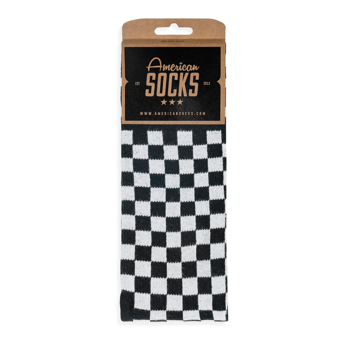 Checkerboard -  Mid High - AmericanSocks